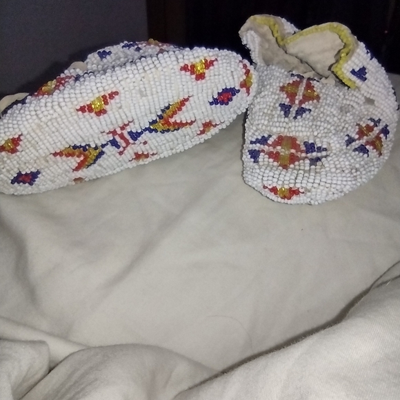Colorful Beaded Kids Shoes